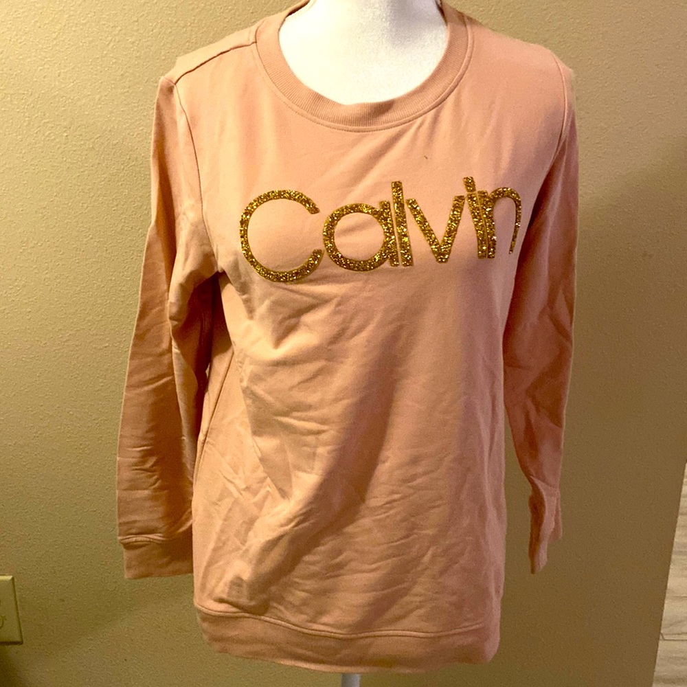 NWOT- Pretty pink Calvin Klein sweater